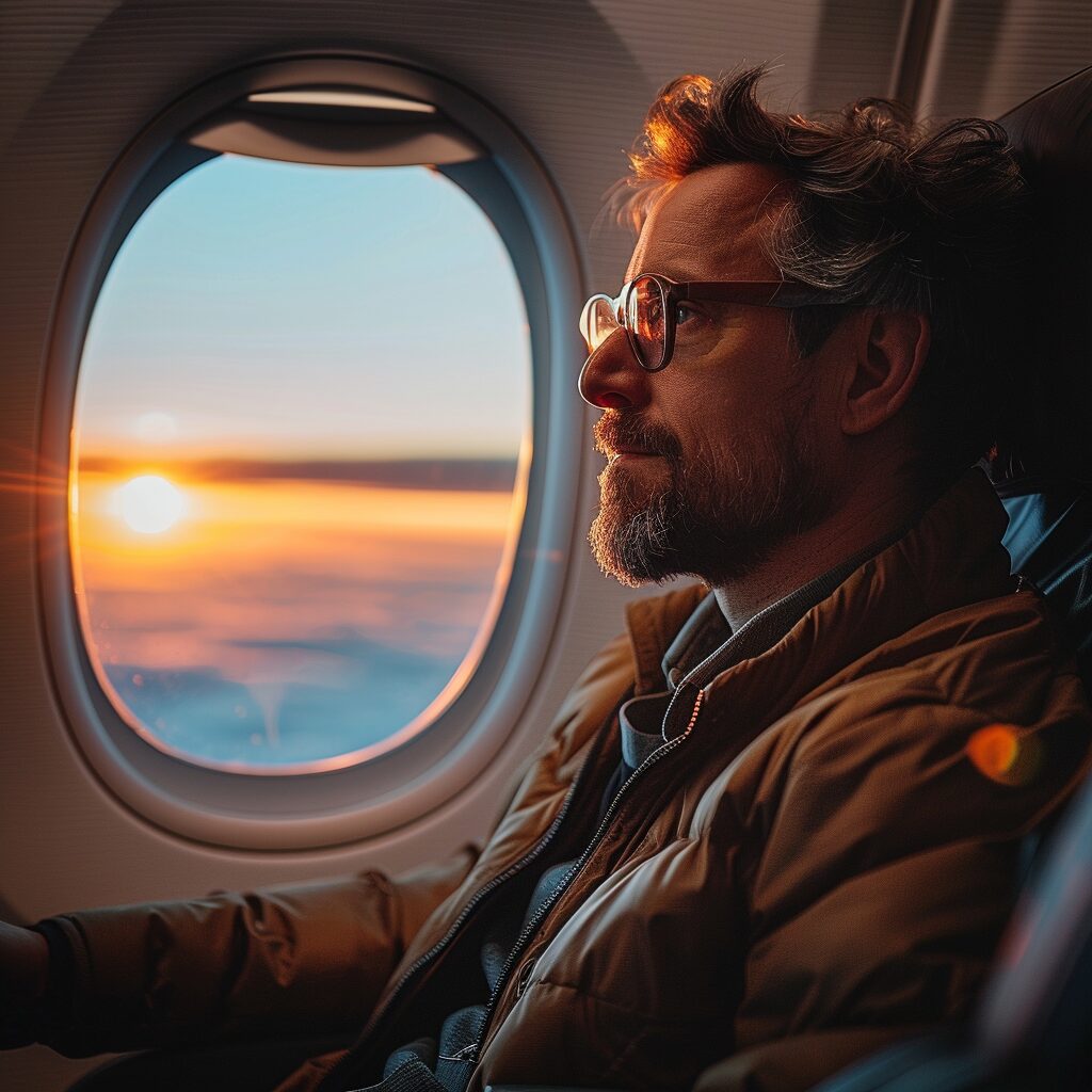 Otite barotraumatique avec sensation d'oreille bouchée et avion